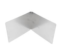 QANYEGN Protector contra salpicaduras de aceite de acero inoxidable, deflector a prueba de aceite, protector contra salpicaduras de estufa de 2 lados para pantalla de pared de coci (30x30x30cm /