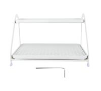 QANYEGN QANON Rejilla de Secado de Tazas de Vidrio de Doble Pared, Rejilla de Secado de Tazas con Bandeja extraíble, Rejilla para Tazas de café Mark para el hogar (Bisel)