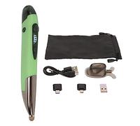 QANYEGN Ratón con Bolígrafo, Ratón con Lápiz Óptico Bluetooth Recargable, Ratón con Bolígrafo Inalámbrico de Modo Dual de 2,4 G para PC Portátiles (Green)