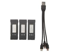QANYEGN RC Drone Battery, Portable RC Plane Battery, Drone Battery with 3 In 1 Charging Cable for E58 L800 JY019 S168 RC Aircraft (600mah) (850mah) (1800mah)