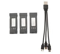 QANYEGN RC Drone Battery, Portable RC Plane Battery, Drone Battery with 3 In 1 Charging Cable for E58 L800 JY019 S168 RC Aircraft (600mah) (850mah)