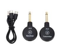 QANYEGN Receptor transmisor de guitarra inalámbrico de 2.4GHz, sistemas de guitarra inalámbrica, receptor de transmisor inalámbrico de audio recargable para violín de bajo de guita