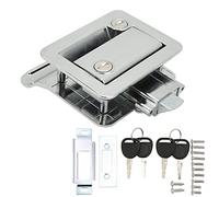 QANYEGN RV Entrance Door Lock, RV Door Lock Replacement, Safety Latch Lock Built in Deadbolt for campers Travel Trailer Motorhome (Cr Plating)