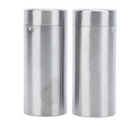 QANYEGN Tarro de condimentos de acero inoxidable, agitadores de condimentos, botellas dispensadoras de condimentos de Metal con agujeros para pimientos, chile en polvo, sal