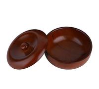 QANYEGN Tazón de afeitar, tazón de jabón de afeitar de goma, recipiente de taza de afeitar con tapa para almacenar y sacar crema de afeitar