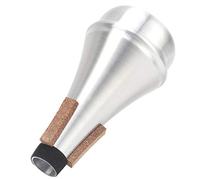 QANYEGN Trompeta mudo recto, sil trompeta muda, aleación de aluminio práctica de instrumentos musicales accesorios