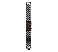 QANYEGN Watch, Stylish Steel Strap Couple Bracelet Watch, Lava Red Blue Digital Stainless Black Electronic Watches for Men and Women (Black with Red Light)