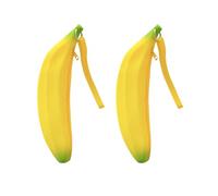 Qaoliffa Bolso de gran capacidad con forma de plátano, cartera divertida y única, bonita bolsa de silicona para monedas, bolsa para llaves, bonito bolso de plátano para mujeres, adolescentes y niñas