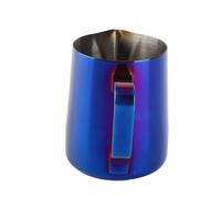 QAONEAY Jarra for espumar leche menos acero Taza vaporizadora espumadora de 350 ml con báscula for hacer café Dorado for familias(#3)