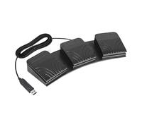 Qaonsciug 3. Pedal programable de 3 teclas con comandos para configuraciones de juegos y control de PC, pedal de triple pie USB para PC