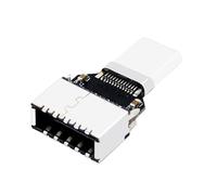 Qaonsciug Adaptador convertidor USB 3 tipo C macho a tipo E hembra, 20 Gbps, transferencia de datos rápida, ahorro de espacio, cabecera tipo E