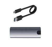 Qaonsciug Adaptador de carcasa de unidades sólidas NVME a USB 3.1 B-Key M-Key B+M Key Solid Drives Enclosure para 2230/2242/2260/2280