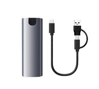 Qaonsciug Adaptador de carcasa de unidades sólidas NVME a USB 3.1 B-Key M-Key B+M Key Solid Drives Enclosure para 2230/2242/2260/2280