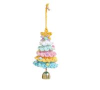 Qaonsciug Adornos colgantes de forro polar entrelazado para celebrar el invierno, complementos para árbol genealógico, cubierta de árbol de Navidad, d, One Size