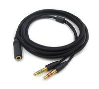Qaonsciug Audiophiles Cable de auriculares para Electra 7.1 V2 Flexible Splitter Headset Cable de micrófono