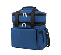 Qaonsciug Bolsa de mano multifuncional con bolsillos laterales de almacenamiento, retención de calor, transportadores de alimentos para deportes y viajes, bolsa térmica de tela para salidas al aire