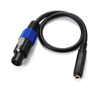 Qaonsciug Cable de altavoz de 1/4" hembra a conector Speakon macho a 1/4 macho