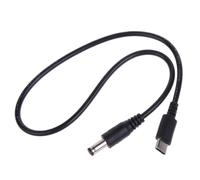 Qaonsciug Cable de carga USB C a 5,5 x 2,1 mm para ventiladores de 5 V, monitores, luces LED, altavoces y más, cable de alimentación, cable de cámara de seguridad