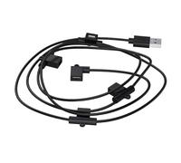 Qaonsciug Cable divisor de alimentación USB de 5 puertos de 240 cm para ventilador de luces LED, carga electrónica pequeña de 5 V sin transferencia de datos, cable de carga USB multidispositivo