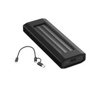 Qaonsciug Carcasa para NVMe y SATAs 10Gbps USB 3.1 tipo C adaptador externo de aluminio para PC/portátil