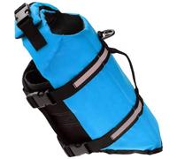 Qaonsciug Chaleco salvavidas de flotación para mascotas, cómodo traje de baño con hebillas seguras, diseño de natación, barco, equipo salvavidas para perros