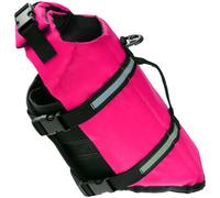 Qaonsciug Chaleco salvavidas de flotación para mascotas, cómodo traje de baño con hebillas seguras, diseño de natación, barco, equipo salvavidas para perros