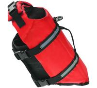 Qaonsciug Chaleco salvavidas de flotación para mascotas, cómodo traje de baño con hebillas seguras, diseño de natación, barco, equipo salvavidas para perros