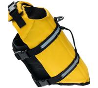 Qaonsciug Chaleco salvavidas de flotación para mascotas, cómodo traje de baño con hebillas seguras, diseño de natación, barco, equipo salvavidas para perros