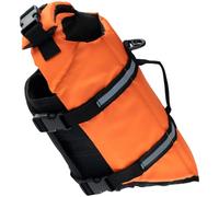 Qaonsciug Chaleco salvavidas de flotación para mascotas, cómodo traje de baño con hebillas seguras, diseño de natación, barco, equipo salvavidas para perros