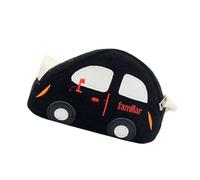 Qaonsciug Delicada bolsa cruzada con forma de coche para niños, pequeña bolsa de hombro de lona para niñas, bolsa de cintura para regalos de cumpleaños, Black, One Size