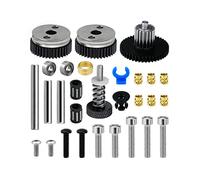 Qaonsciug Impresora 3D Parte de engranaje HGX Extrusora HGX Extrusora Acero Alto Templado Para Ender3/5 Cr10 Impresora