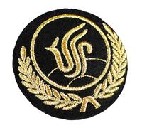 Qaonsciug Insignia de oficial de marina bordada, accesorio para disfraz y tripulación de vuelo, uniforme de decoración, sombrero de oficial