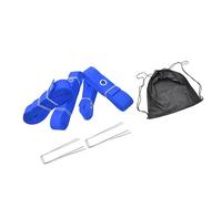 Qaonsciug Línea de canchas de voleibol con clavos de tierra y bolsa para límites al aire libre, canchas de cincha, marcador de voleibol de playa con clavos de tierra