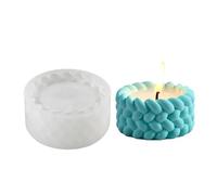 Qaonsciug Moldes de resina de cuerda tejida para suculentas, macetas para soporte de resina epoxi, soporte para velas, candelabro de cuerda