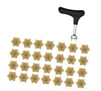 Qaonsciug Paquete de 28 tacos de repuesto con diseño de instalación rápida para una estabilidad segura en bunkers y césped ergonómicos para zapatos de golf