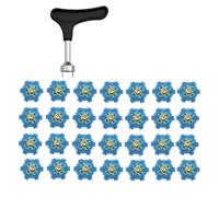 Qaonsciug Paquete de 28 tacos de repuesto con diseño de instalación rápida para una estabilidad segura en bunkers y césped ergonómicos para zapatos de golf