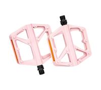 Qaonsciug Pedales de bicicleta de montaña de nailon ligero, rodamientos anchos y planos, pedal antideslizante, fácil de usar, antideslizante