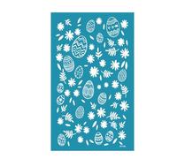 Qaonsciug Plantillas reutilizables de serigrafía de Pascua para impresión de arcilla en arcilla para decoración de pendientes de joyería reutilizables