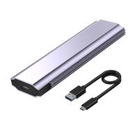 Qaonsciug Práctica carcasa de disco sólido NVME USB 3.1 Gen 2, carcasa de metal, refrigeración óptima para un transporte seguro