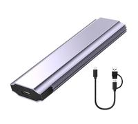Qaonsciug Práctica carcasa de disco sólido NVME USB 3.1 Gen 2, carcasa de metal, refrigeración óptima para un transporte seguro
