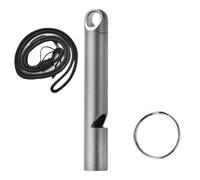 Qaonsciug Silbatos de supervivencia para emergencias al aire libre con llavero, herramienta de entrenamiento al aire libre para mujeres y hombres, emergencias portátiles con llavero