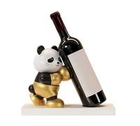 Qaonsciug Soporte para botellas de vino Panda que añade un toque artístico a la decoración de la sala de estar y la oficina, vino para mujeres