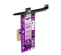 Qaonsciug Tarjeta adaptadora NVMe PCIe5.0 de aluminio para una gestión remota sin problemas de la computadora y una fácil instalación