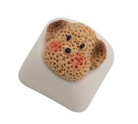 Qaonsciug Teclas temáticas de resina con diseños de cachorros, perfectas para personalizar teclados mecánicos y mejorar la comodidad de escritura, teclas mecánicas con figura de perro