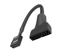 Qaonsciug USB 3.0 a 2. Cable de interfaz para conectar entre USB 3 avanzado, placas de 19 pines y USB 2. Cable de extensión de placas base