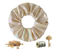 Qapayieg Hair Scrunchies con Bolsillo Cierre | Accesorios Para Sujetar La Cola De Caballo,Coletas con Bolsillos Ocultos,para Mujeres Niñas Amigas Hermanas y Madres con Cabello Fino Rizado o Liso