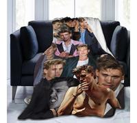 QapLWczK Manta de franela de Austin Actor Butler, manta cálida suave y acogedora para cama, sofá, camping, viajes, regalo para todas las estaciones, 50 x 40 pulgadas