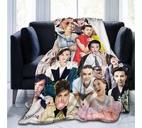 QapLWczK Manta Millie Bobby Brown suave y cómoda de lana de forro polar para sofá, oficina, coche, camping, yoga, viajes, decoración del hogar, manta de playa acogedora de felpa para regalo