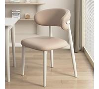 QAQCDAHJI Juego de 4 sillas de Comedor de Madera, Modernas sillas auxiliares de Cocina tapizadas en Tela, Estilo rústico con reposapiés, Color Beige(Light Brown+White,Set of 2)