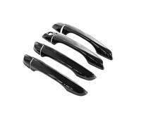 QAQMHVCVB Para Citroën C4 Para Cactus 2014-2023 Cubiertas Para Manijas De Puerta Coche Embellecedores Impermeables Para Cubierta Protectora Cromada LHD(Metallic Blcak 4pcs)